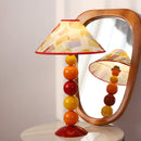 Vintage Nordic design desk lamp with colourful stones