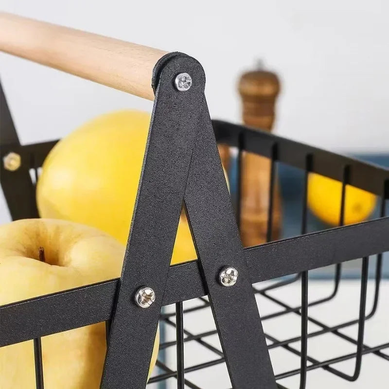 panier de rangement amovible pour fruits légumes et cosmétiques - vue 6 sur 8