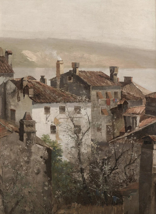 peinture vintage de fleurs sauvages pour décoration intérieure