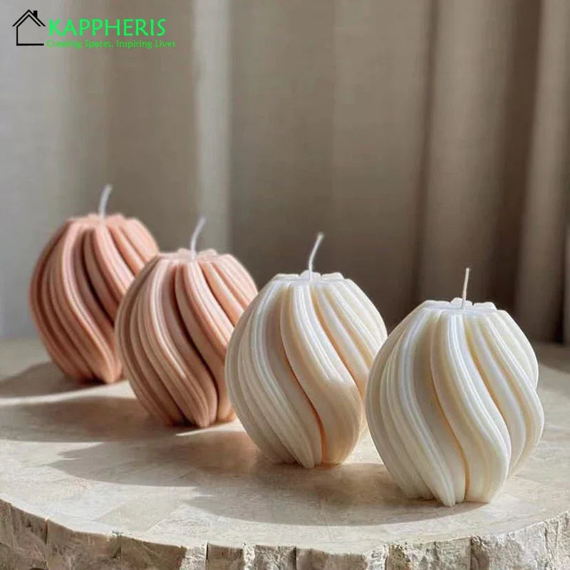 bougies parfumées tourbillonnantes décoratives esthétiques aromatiques pour la maison - vue 2 sur 20