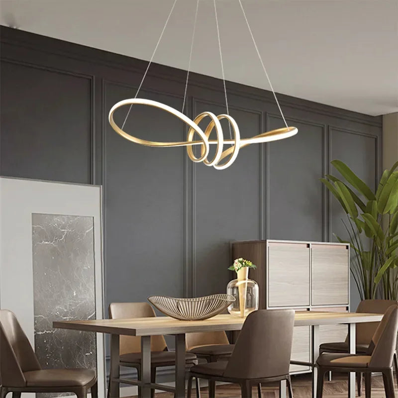 suspension moderne à led pour décoration intérieure élégante - vue 5 sur 13