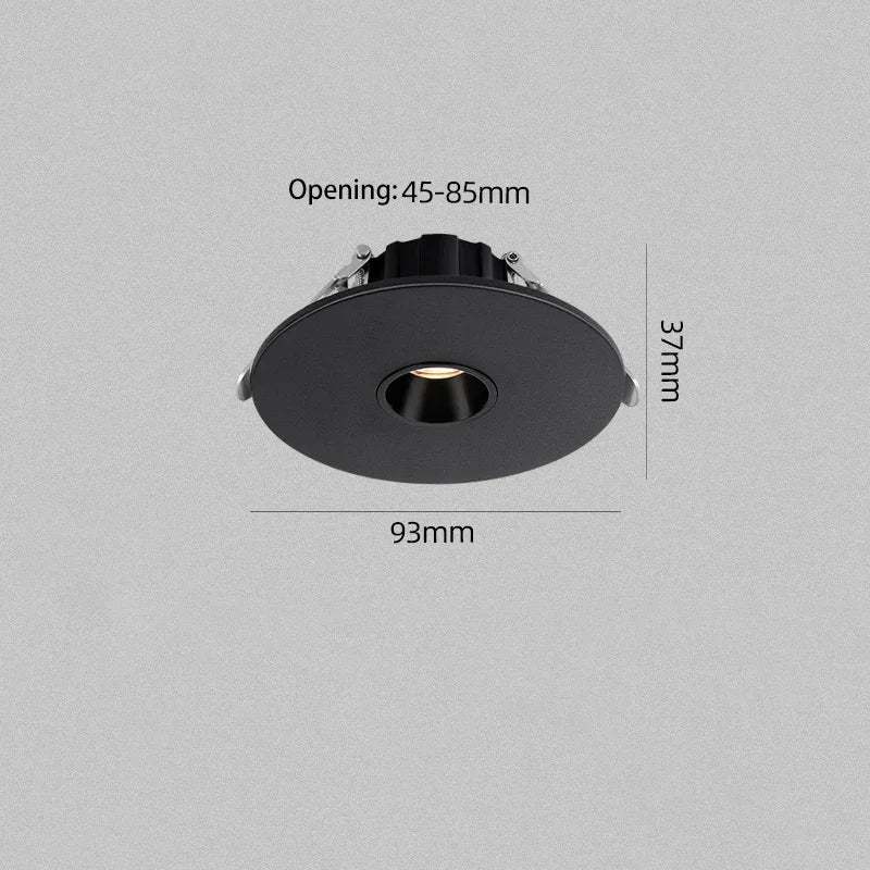 Ultra-slim recessed LED spotlight for ambient lighting - vue 7 sur 9