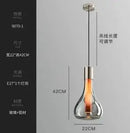 Minimalist nordic style silver glass table lamp