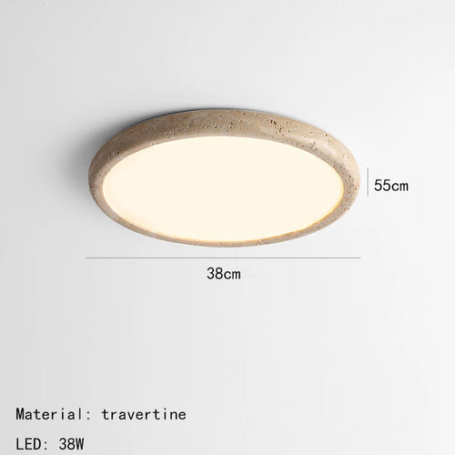 minimalist style natural stone LED ceiling light