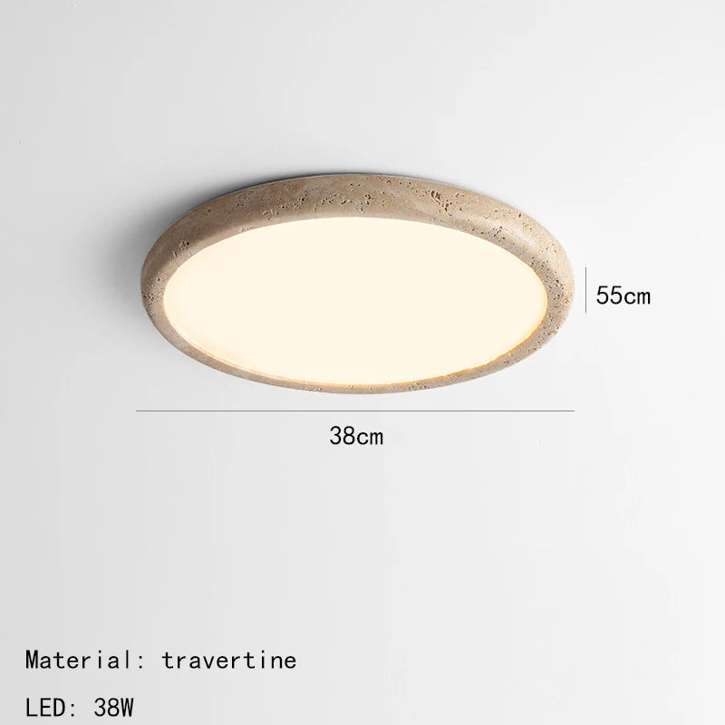 minimalist style natural stone LED ceiling light