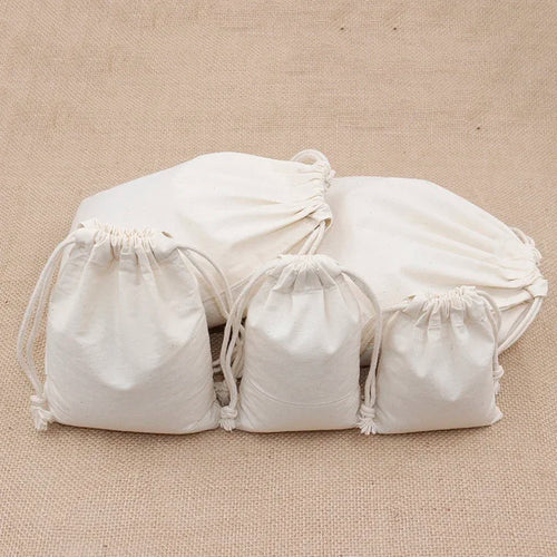 sac de rangement en coton avec cordon de serrage personnalisé 20 pièces