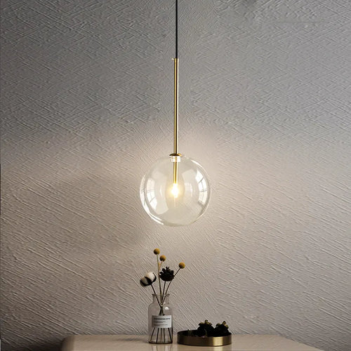 Suspension nordique moderne en verre clair - vue 2 sur 18