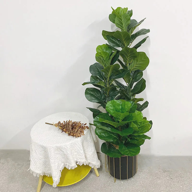 plante artificielle ficus lyrata pour décoration intérieure et extérieure - vue 4 sur 18