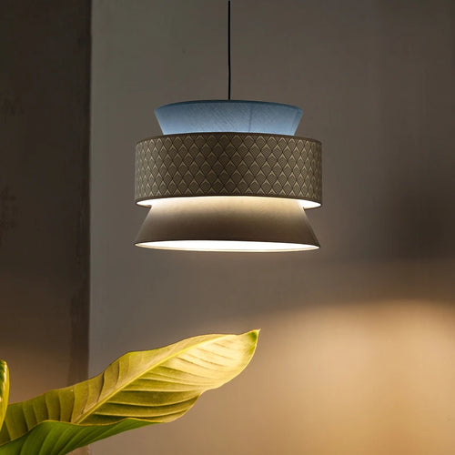 Lustre de style japonais moderne Simple personnalité créative salle à manger chambre étude tissu Art lampes suspendues - vue 9 sur 9