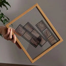 Classic Solid Wood Double-Sided Transparent Acrylic Photo Frame, Framing Photos, Specimens, Certificates, Paintings, Posters