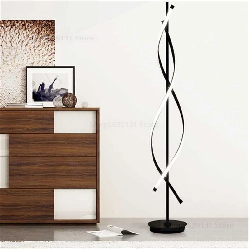 lampe led sur pied design nordique moderne en acrylique