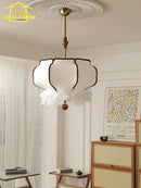 Minimalist feather pendant lamp French design decorative light