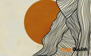 Minimalist Sun Mountain Line Abstract Wall Art, Nordic Posters Prints, Minimalist Image, Canvas Painting, Room Decoration, Set 3