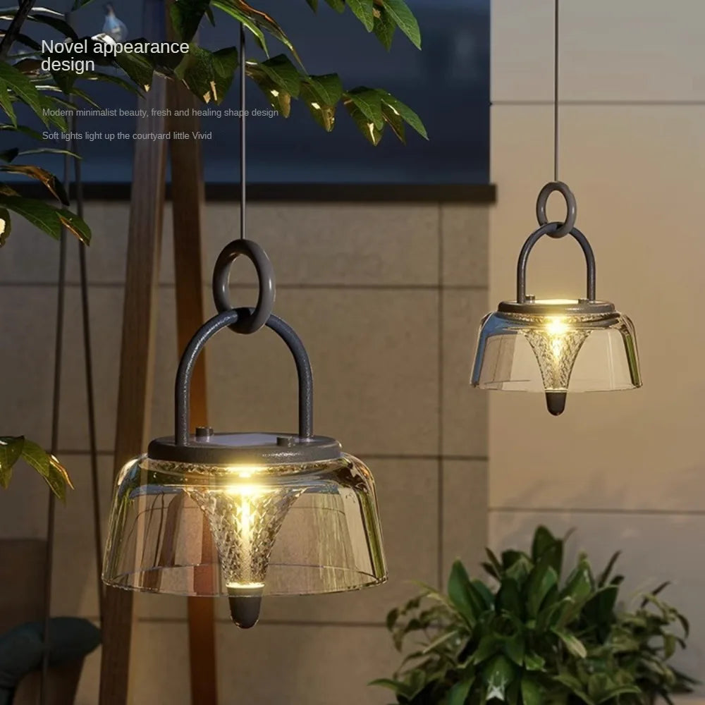 lampe de table extérieure solaire étanche en acrylique portable - vue 3 sur 6