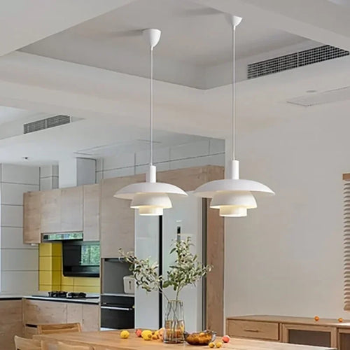 Multicolour flying saucer design pendant light for interior decoration - vue 5 sur 22