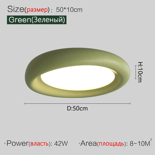 Plafonnier design à LED minimaliste moderne principale - vue 9 sur 8