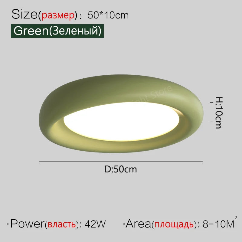 Plafonnier design à LED minimaliste moderne principale - vue 8 sur 8