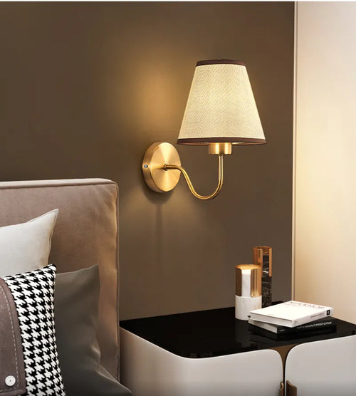 applique led moderne tissu murale