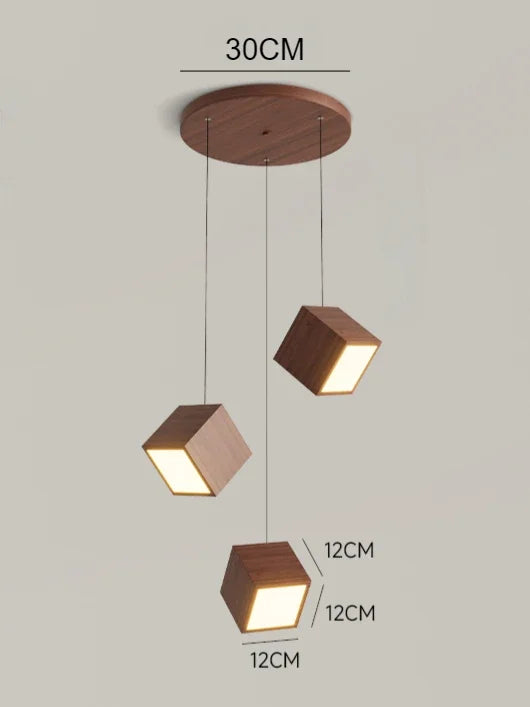 suspension en bois créatif design nordique pour décoration intérieure - vue 9 sur 10