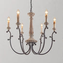 lustre rétro en bois pour décoration intérieure élégante et raffinée
