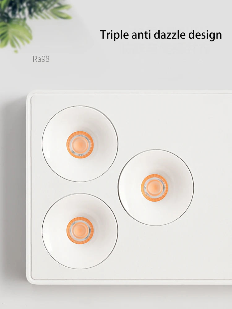Brgt surface-mounted aluminium cob LED spotlight for modern interiors - vue 4 sur 8