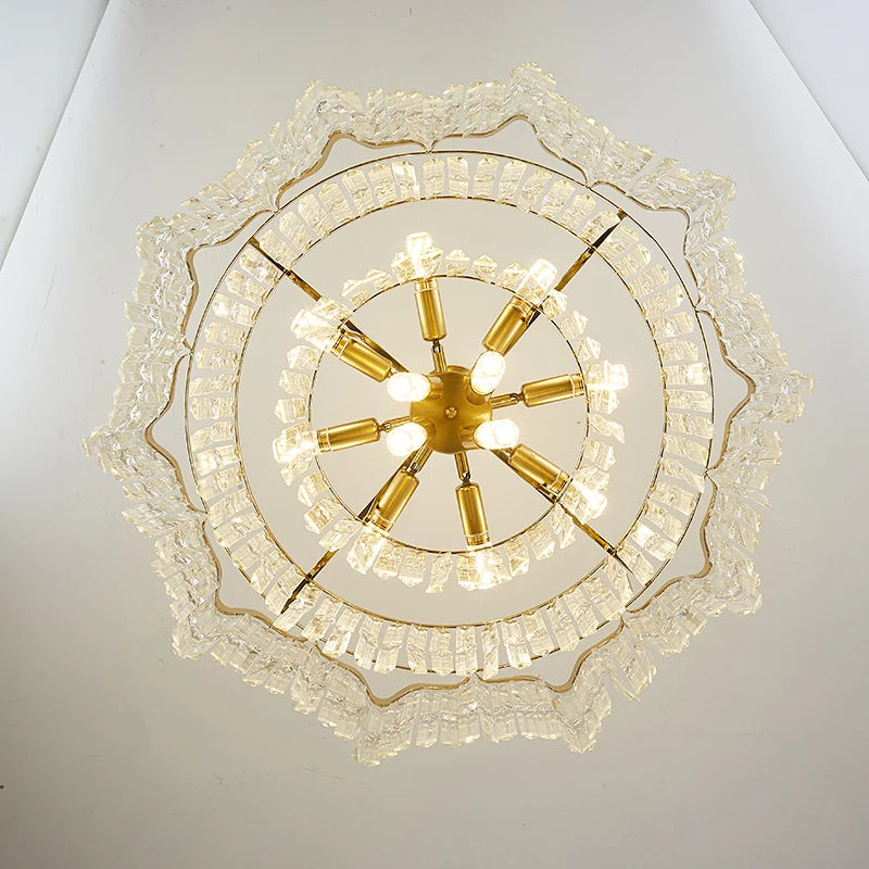 lustre moderne en cristal pour un éclairage luxueux - vue 4 sur 10