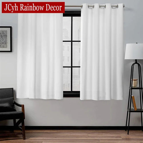 Rideau court occultant moderne pour cuisine salon chambre - vue 2 sur 7