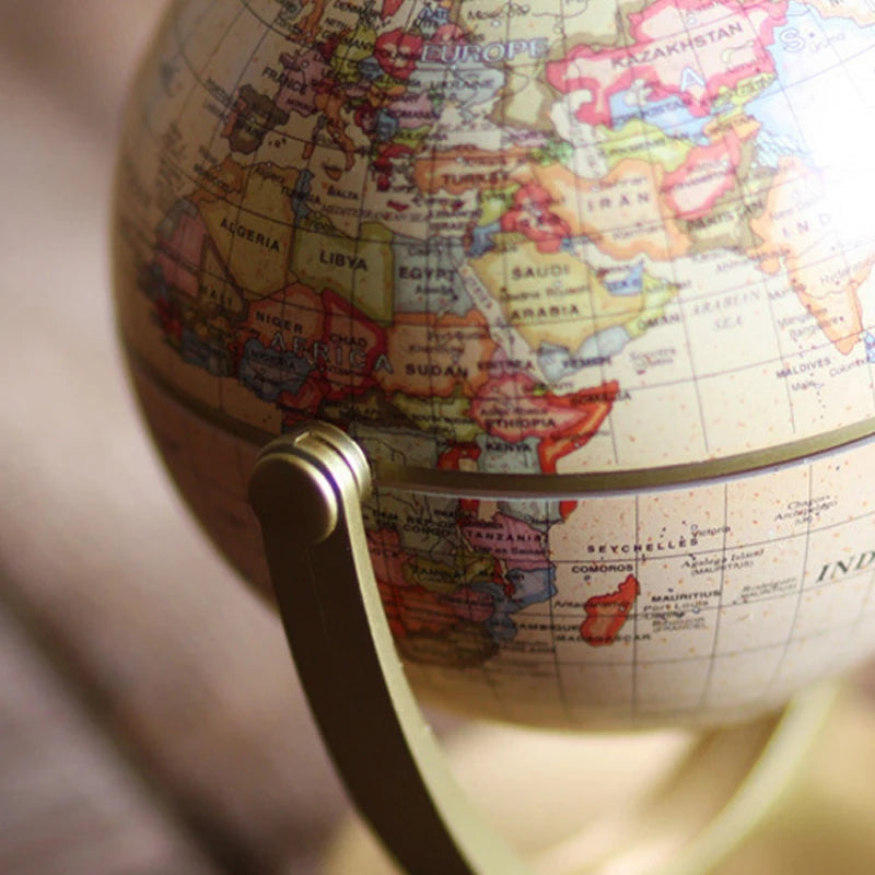 globe terrestre rétro créatif pour enfants décoration géographie apprentissage - vue 5 sur 6