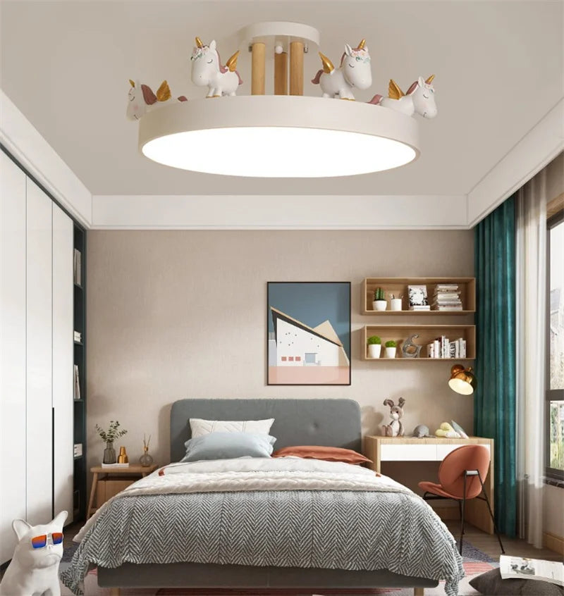 Colourful LED ceiling light for children's room safe decorative lighting - vue 6 sur 15