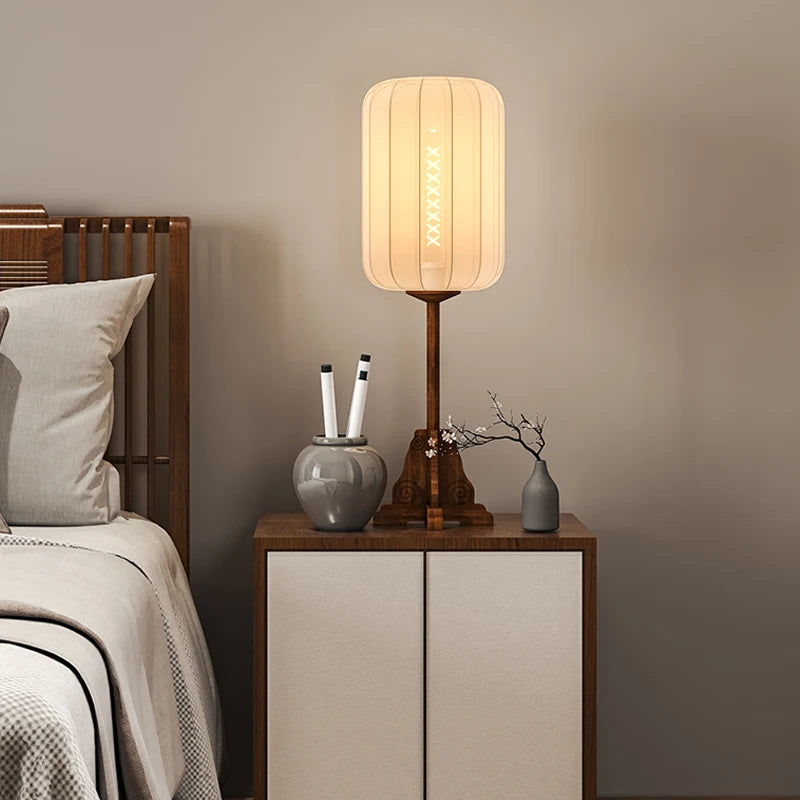 lampadaire classique en bois pour décoration intérieure moderne - vue 6 sur 9