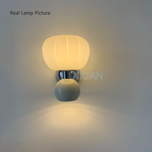 applique murale lampe citrouille pour enfants haut et bas