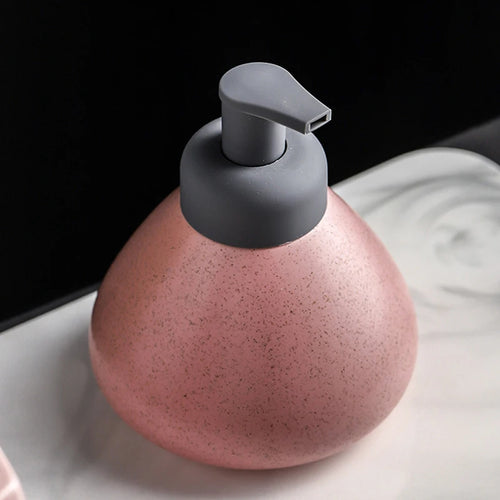 bouteille céramique distributeur savon liquide et gel douche - vue 7 sur 18