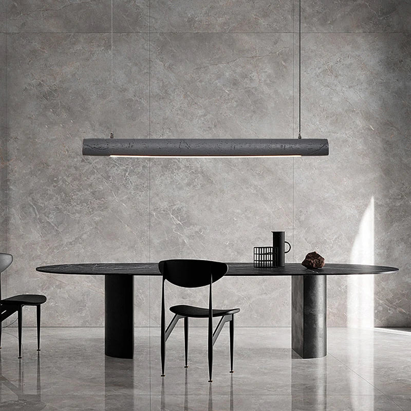 Nordic minimalist wabi sabi LED pendant light for bar or restaurant - vue 3 sur 15
