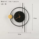 horloge murale led en fer acrylique design nordique élégant