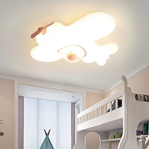 plafonnier led moderne pour chambre d'enfants en forme d'avion