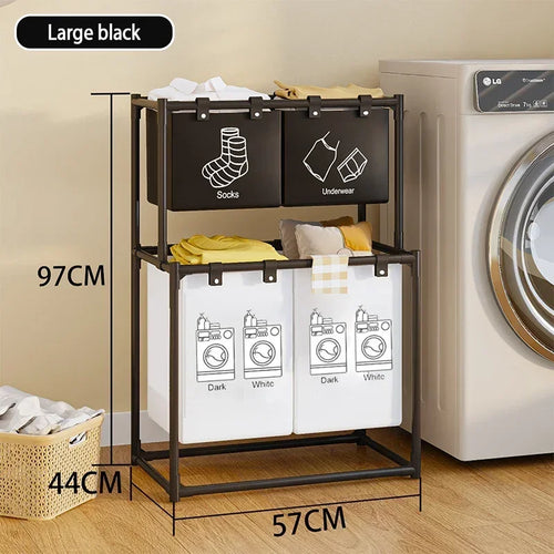 Laundry Baskets Folding laundry basket, dirty clothes storage bag, large capacity clothes basket for bathroom use - vue 10 sur 12