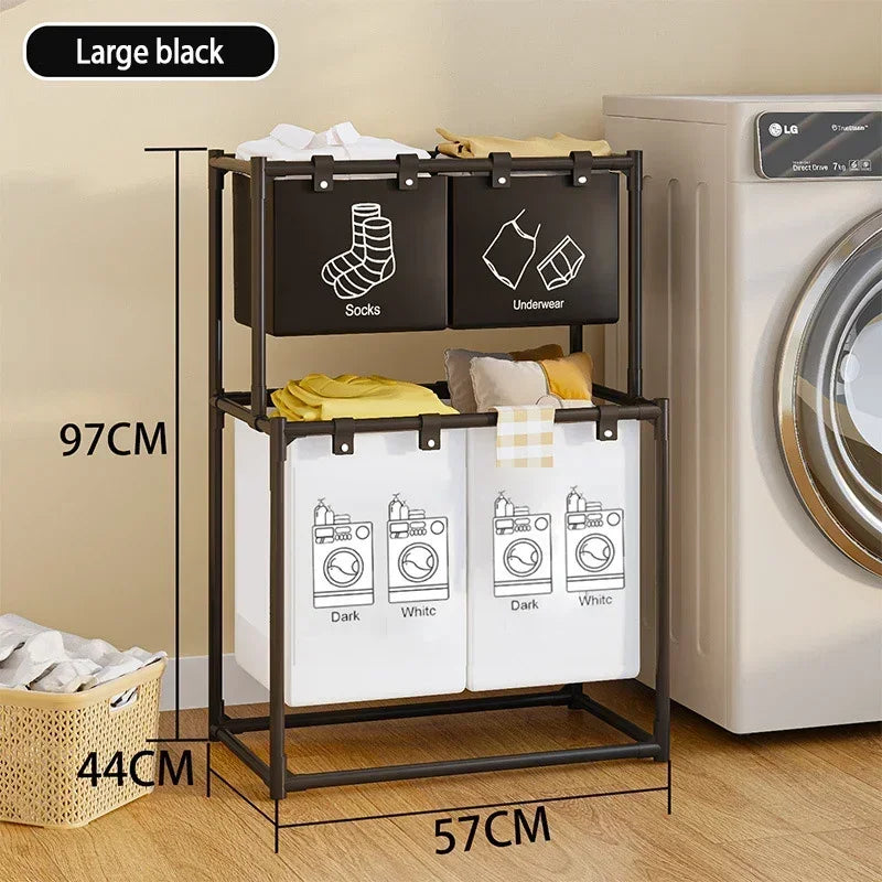 Laundry Baskets Folding laundry basket, dirty clothes storage bag, large capacity clothes basket for bathroom use - vue 9 sur 12