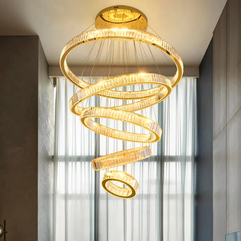 Lustre en cristal de décoration de maison moderne - vue 5 sur 11
