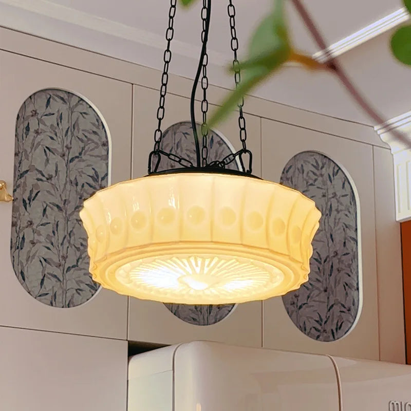 suspension en verre pour restaurant et décoration intérieure - vue 5 sur 9