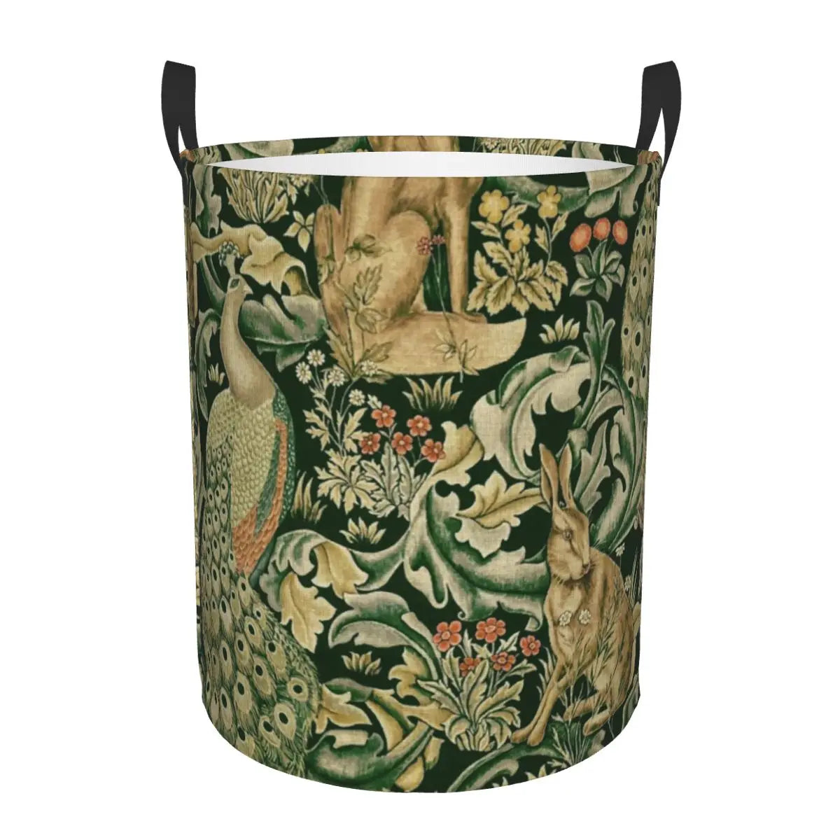 panier à linge pliable floral pour rangement jouets bébé - vue 14 sur 30
