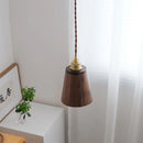 loft bois led suspension abat-jour moderne décoration maison éclairage