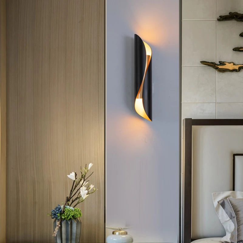 applique murale led moderne luxe nordique déco intérieur salon chambre restaurant salle manger cuisine - vue 6 sur 12