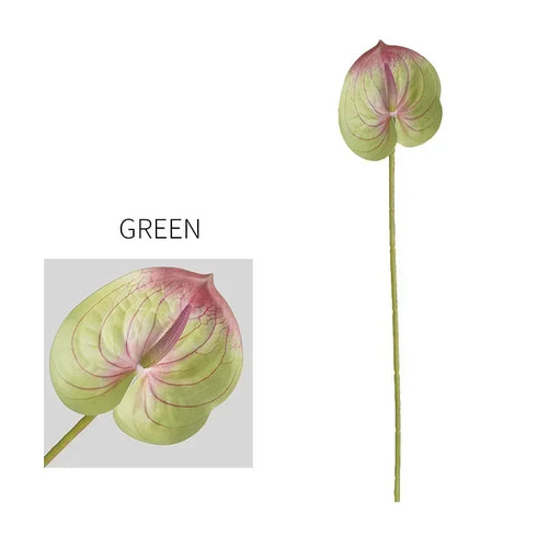 feuilles d'anthurium artificielles pour décoration florale et jardin