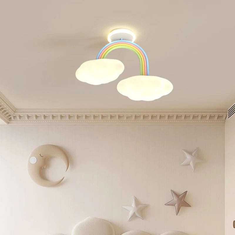 lustre mignon pour chambre d'enfants en style princesse et nuage - vue 3 sur 7