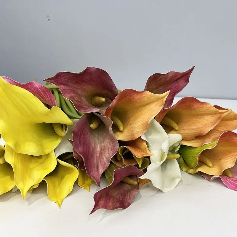 lot de 4 lys calla artificiels pour décoration de mariage - vue 7 sur 11