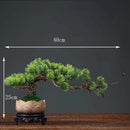 DIY Potted Bonsai for Home Decoration, False Tree, Living Room, Chinese Style, Hotel Porch Landscape, Green Plant Decoration