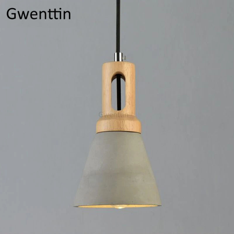 Vintage cement pendant light for modern interior decor