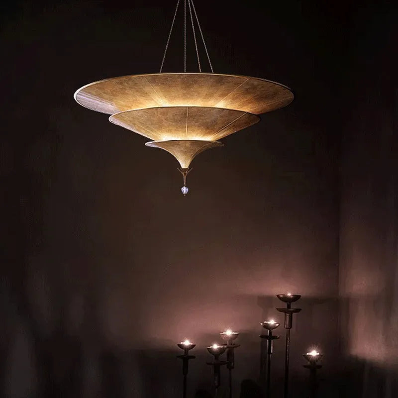 lustre bouddhiste asiatique pour décoration d'intérieur élégant - vue 5 sur 8