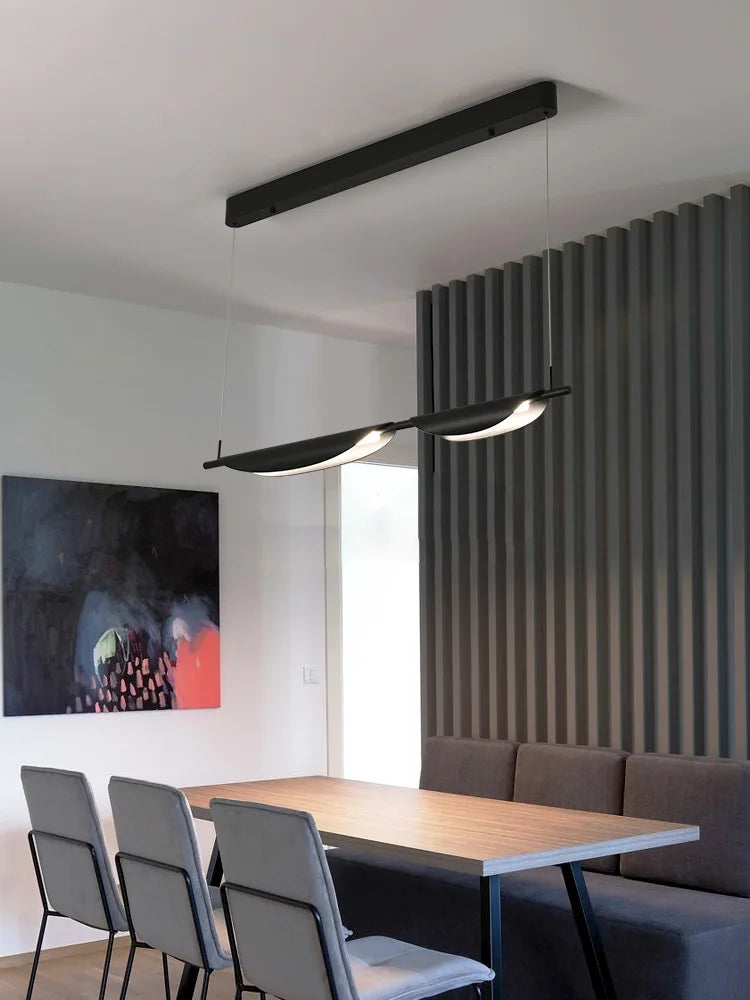lustre moderne led éclairage suspendu pour espace contemporain - vue 4 sur 12