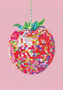 affiche créative de boule disco abstraite rétro décor mural artistique